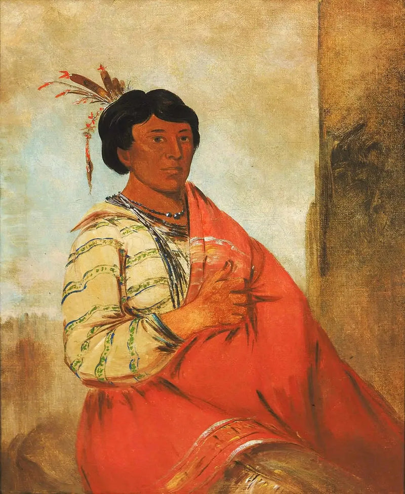 Gaw-záw-que-dung, Derjenige, der grüßt - George Catlin