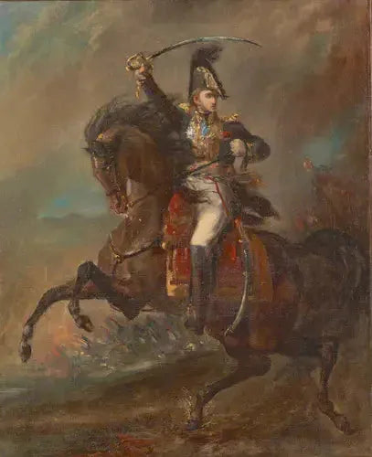 General des Ersten Kaiserreichs, der den Feind angreift - Théodore Géricault