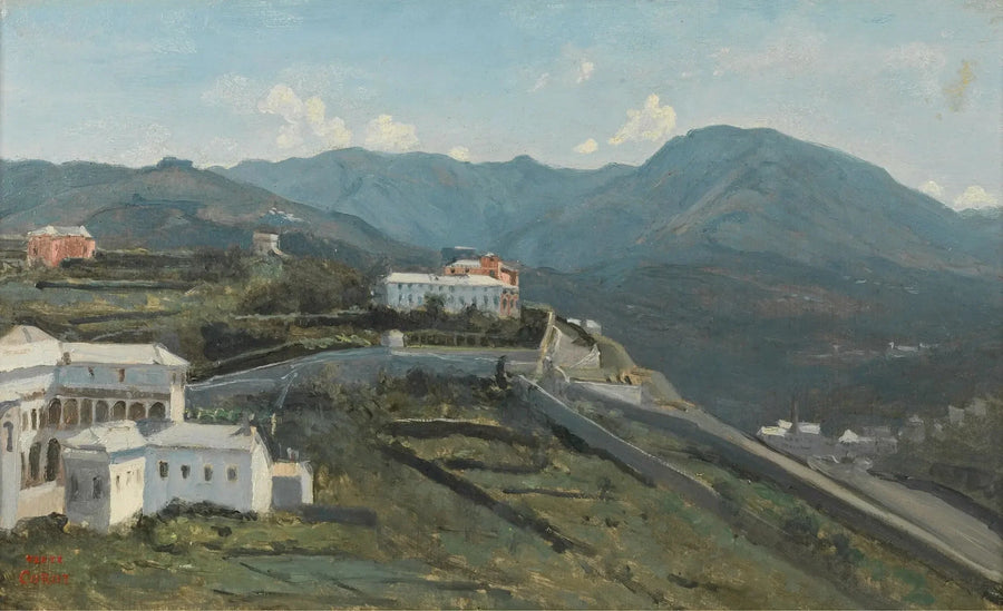 Gênes. Ein Stück der Stadt und der Apenninen - Jean-Baptiste Camille Corot