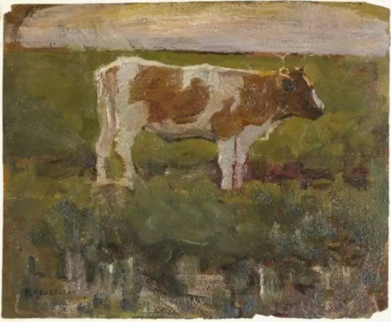 Braun-weiße Färse - Piet Mondrian