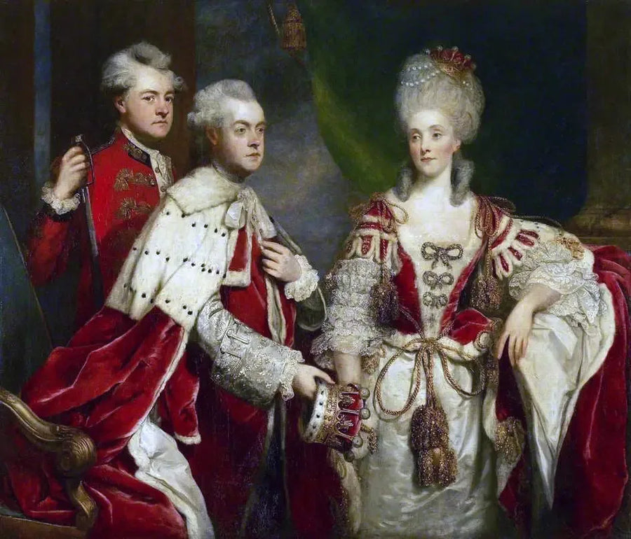 George, 2. Earl of Harcourt, seine Frau Elizabeth und sein Bruder William - Joshua Reynolds
