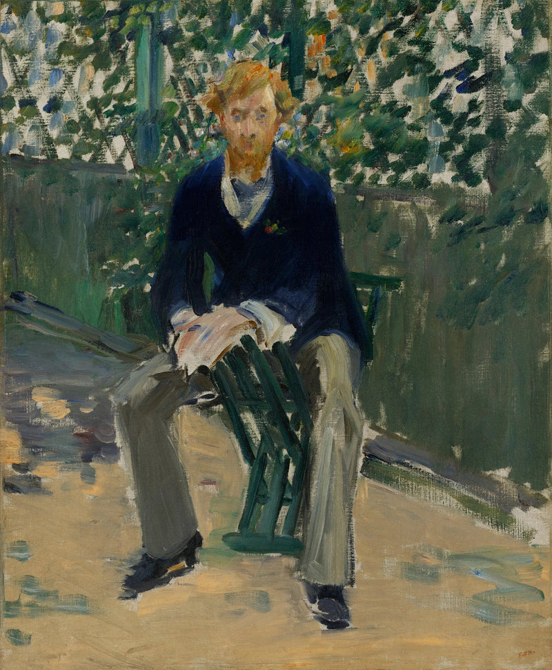 George Moore im Garten des Künstlers - Édouard Manet