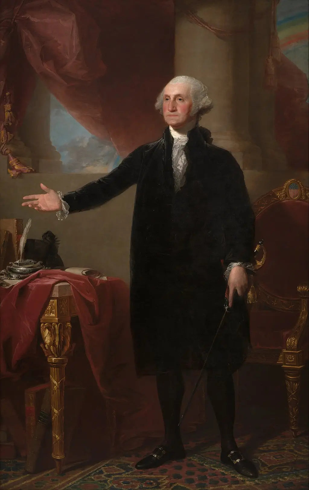 George Washington (Portrait de Lansdowne) - Gilbert Stuart image 1 reproduction réalisée par Alpha Reproduction