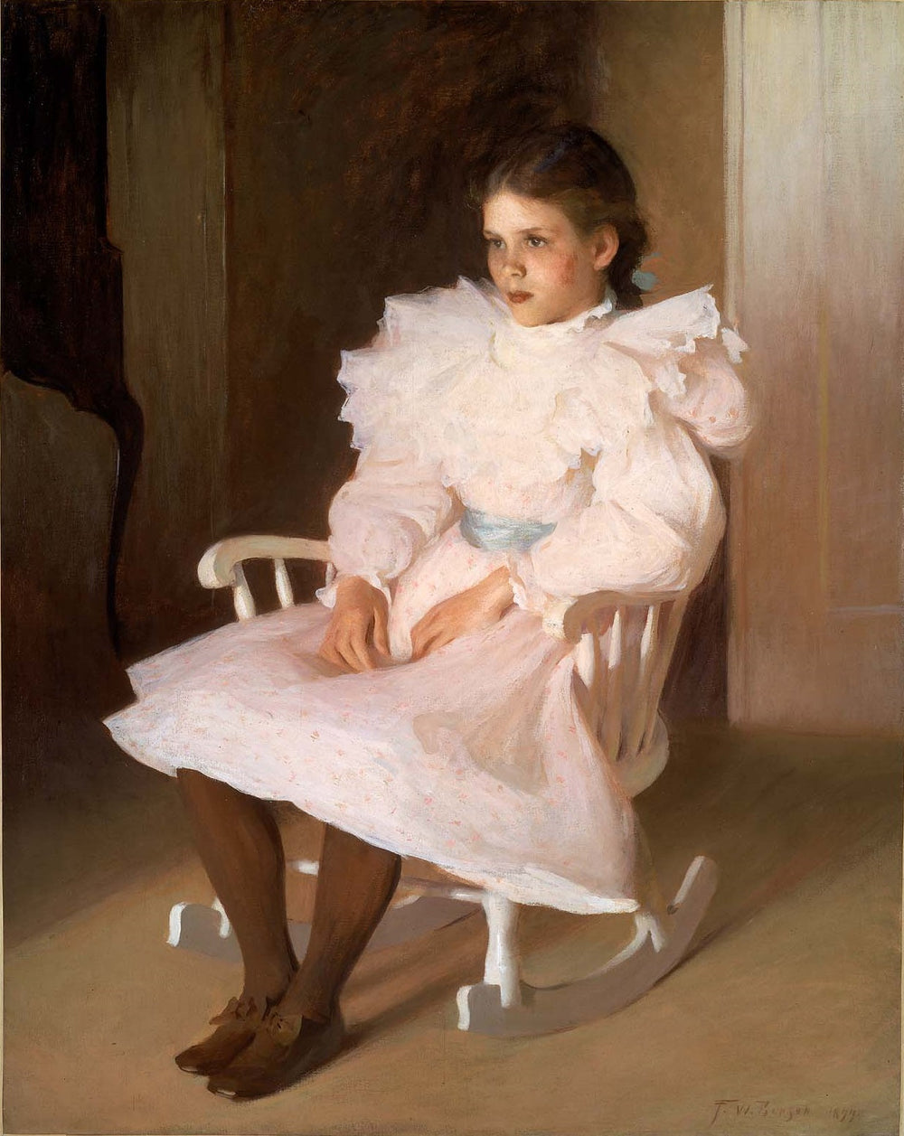 Gertrude - Frank Weston Benson image 1 copie de tableau peinte à la main