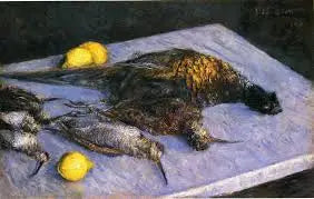 Federwild und Zitronen - Gustave Caillebotte