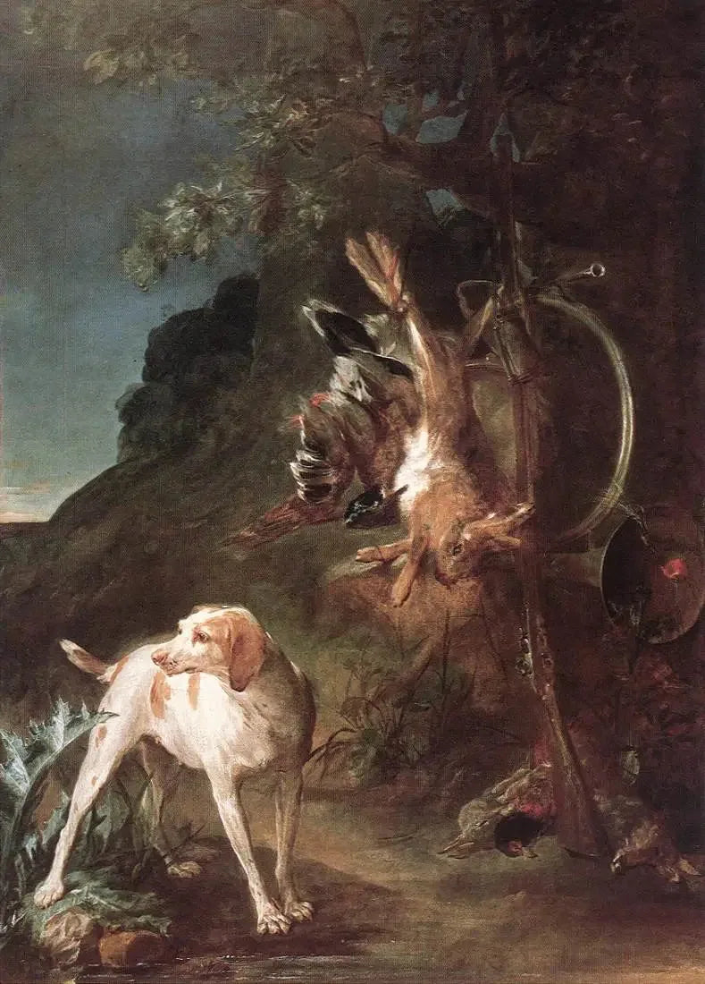 Totes Wild und Jagdhund - Jean Siméon Chardin
