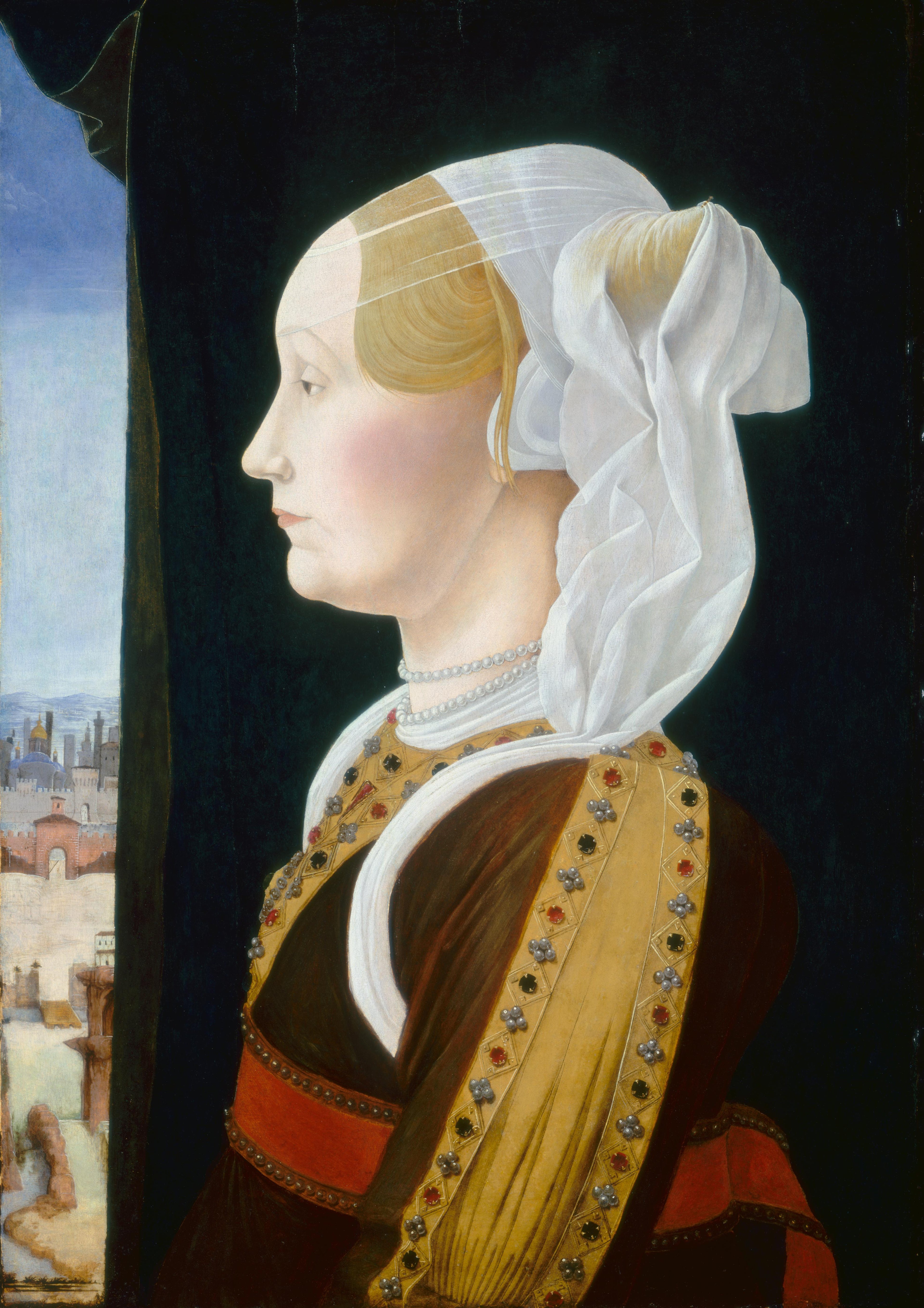 Ginevra Bentivoglio - Ercole de’ Roberti image 1 tableau peint à l’huile sur toile