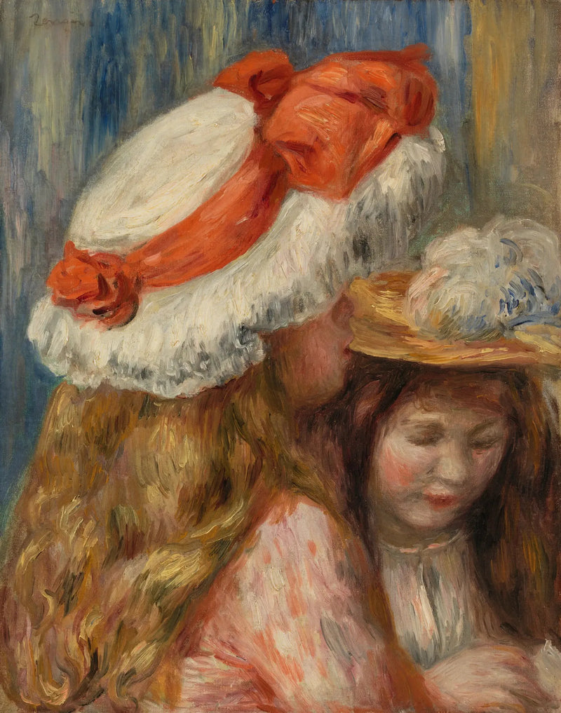 Mädchen mit Hüten (Jeunes filles aux chapeaux) - Pierre-Auguste Renoir