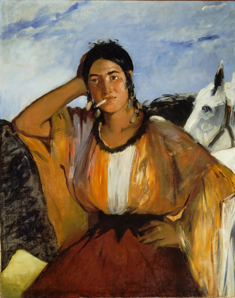 Zigeunerin mit einer Zigarette - Édouard Manet