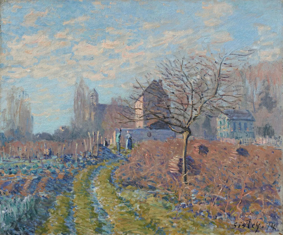 Weißer Frost, Sommer von Saint-Martin - Alfred Sisley