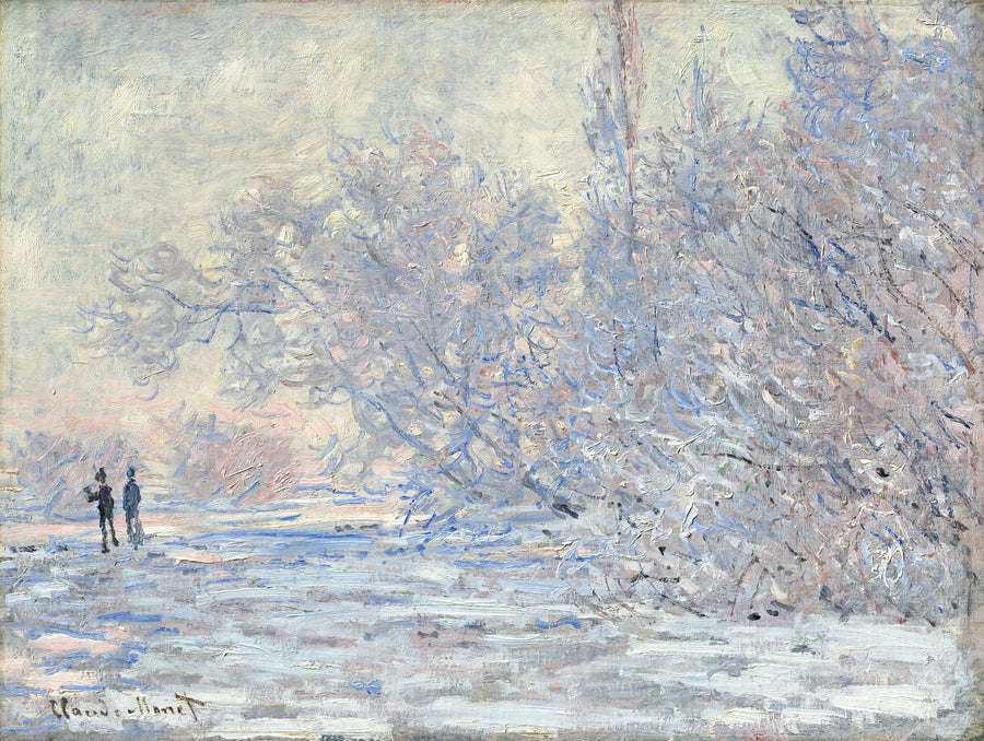 Der Frost in Giverny - Claude Monet