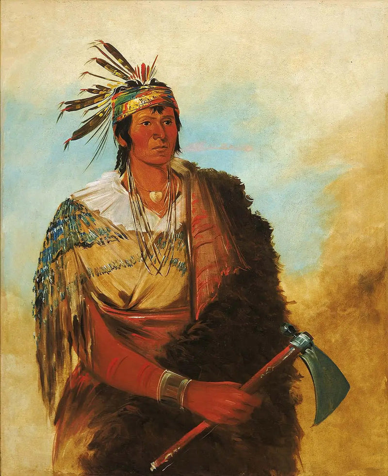 Go-to-ków-páh-ah, steht allein, ein edler Ehrenmann - George Catlin