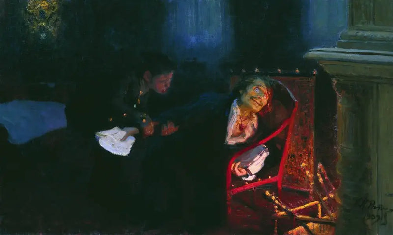 Gogol verbrennt das Manuskript des zweiten Teils der „Seelen“. - Ilya Repin