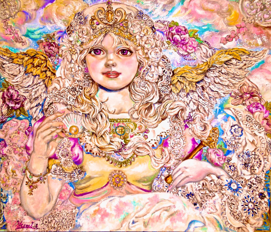 Goldener Perlenengel - Yumi Sugai