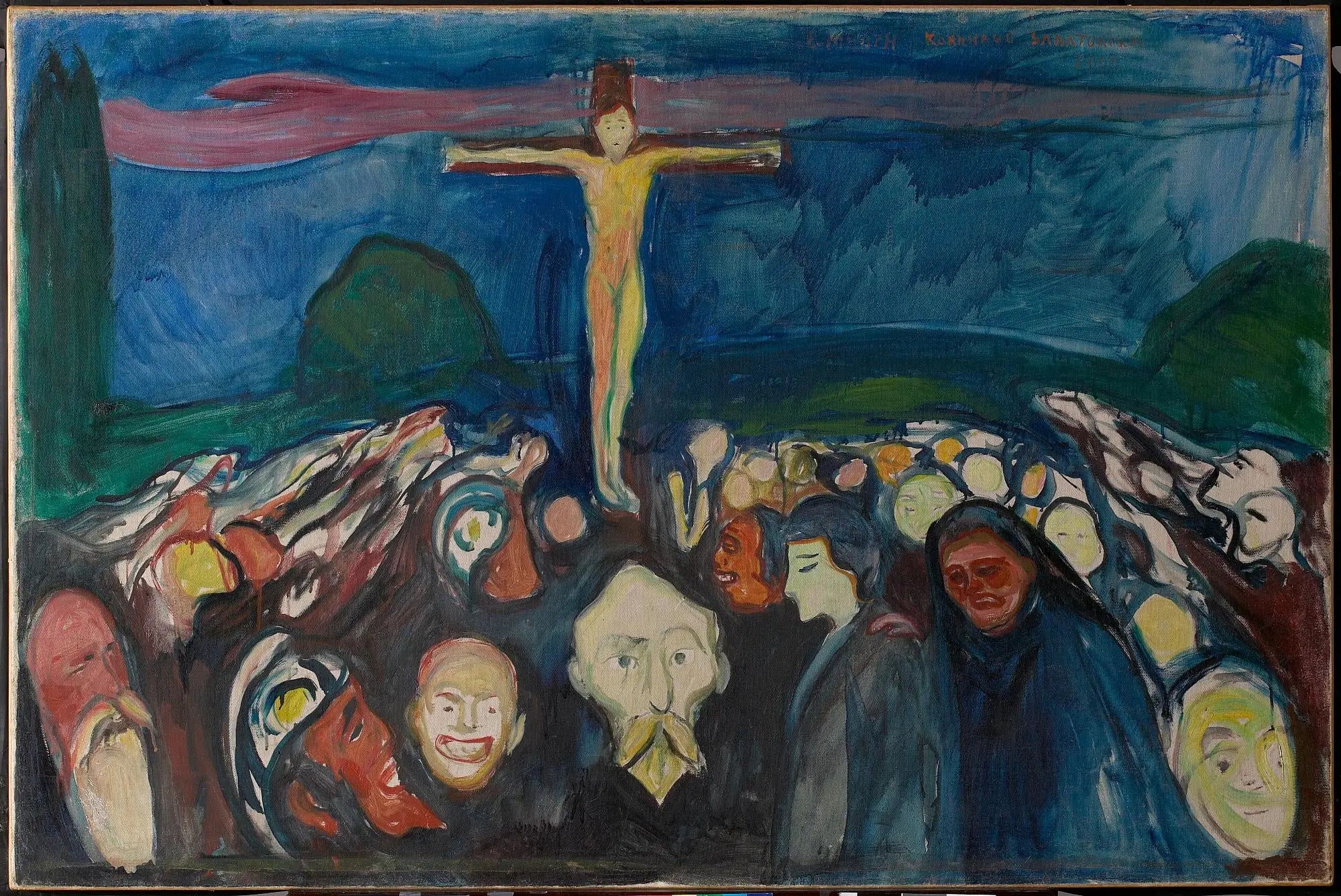 Golgotha - Edvard Munch image 1 reproduction de peinture à l’huile