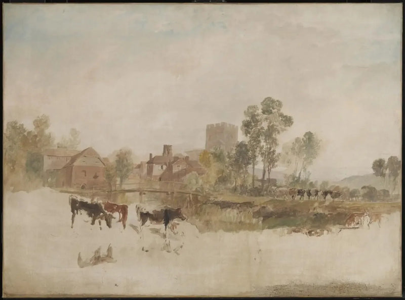 Goring Mill und Kirche - J. M. W. Turner