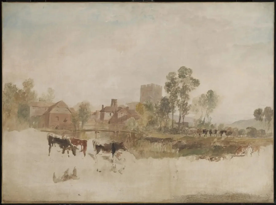 Goring Mill und Kirche - J. M. W. Turner