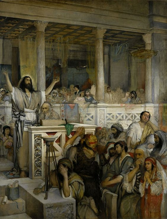 Le Christ prêchant à Capharnaüm - Maurycy Gottlieb