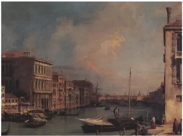 Grandkanal vom Osten aus gesehen vom Campo S. Vio - Canaletto