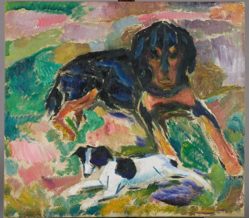 Große und kleine Hunde - Edvard Munch