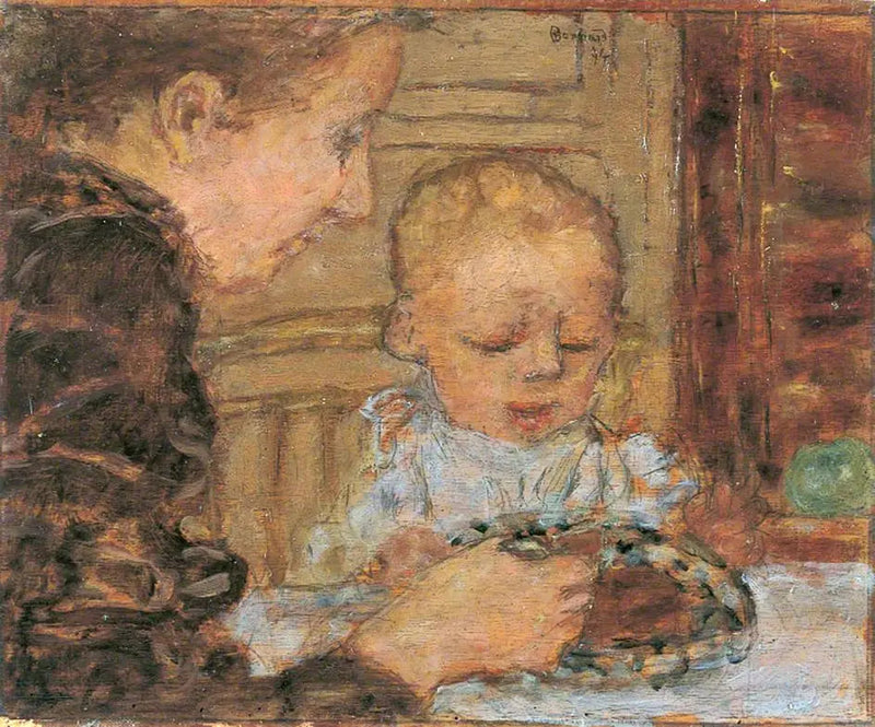 Großmutter und Kind - Pierre Bonnard