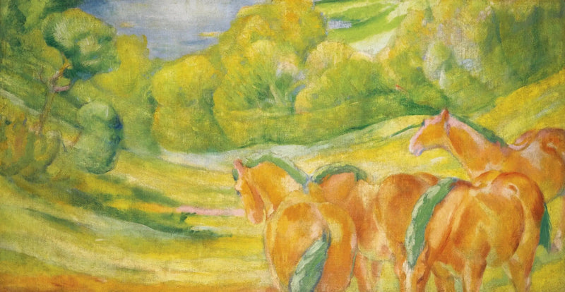 Großes Landschaftsbild I - Franz Marc