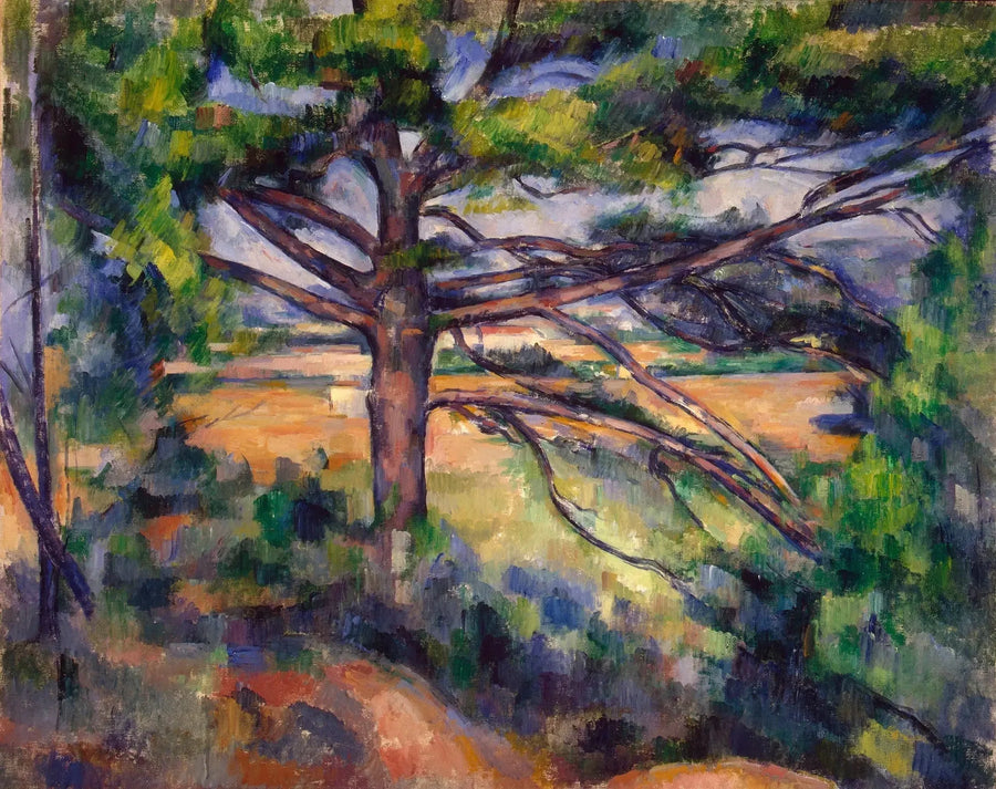 Große Kiefer und rotes Land - Paul Cézanne