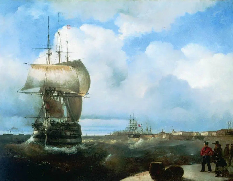 Großer Überfall in Kronstadt - Ivan Aïvazovski