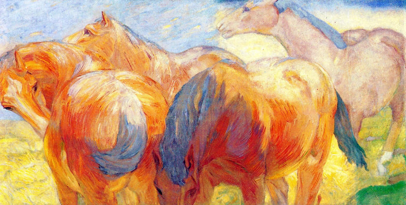 Großes Pferdebild Lenggries I - Franz Marc