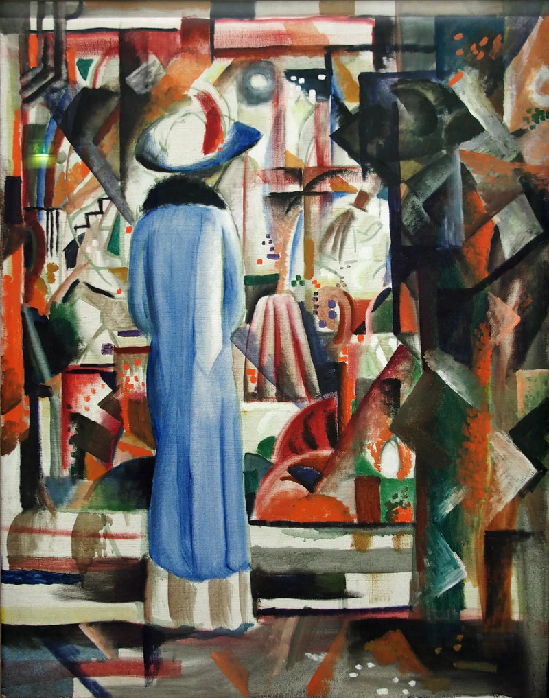 Große glänzende Vitrine - August Macke