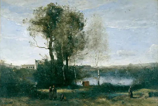 Große landwirtschaftliche Flächen - Jean-Baptiste Camille Corot