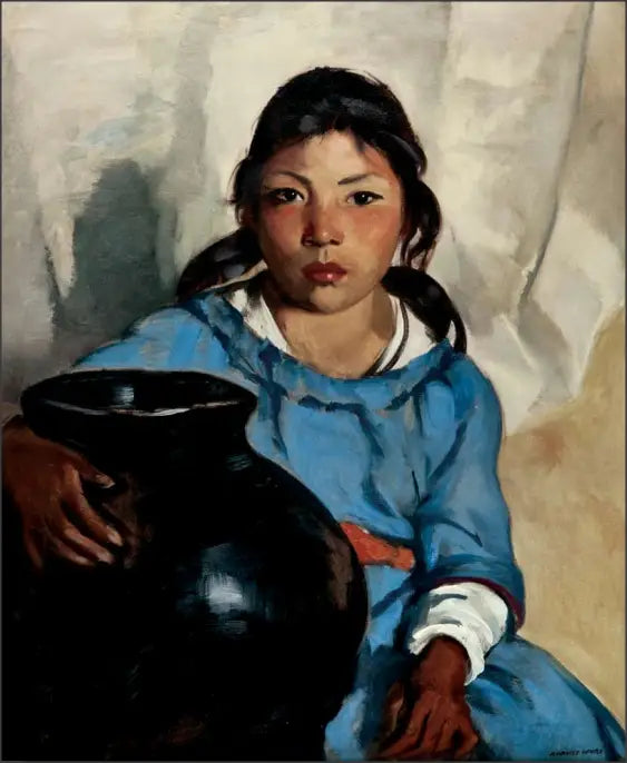 Gregorita mit der Santa Clara Schüssel - Robert Henri
