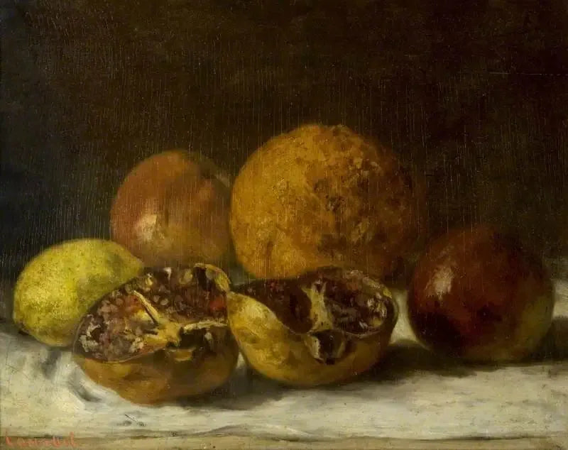 Granatäpfel - Gustave Courbet