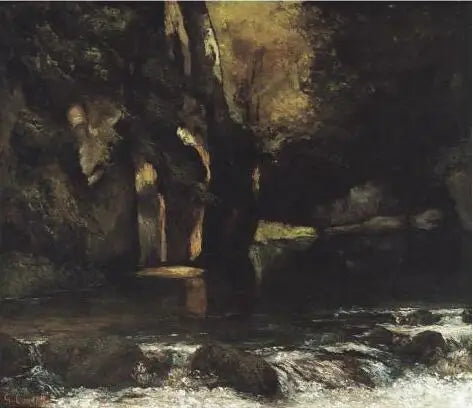 Höhle des Schwarzen Brunnens - Gustave Courbet