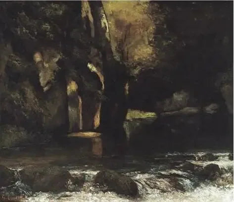 Höhle des Schwarzen Brunnens - Gustave Courbet