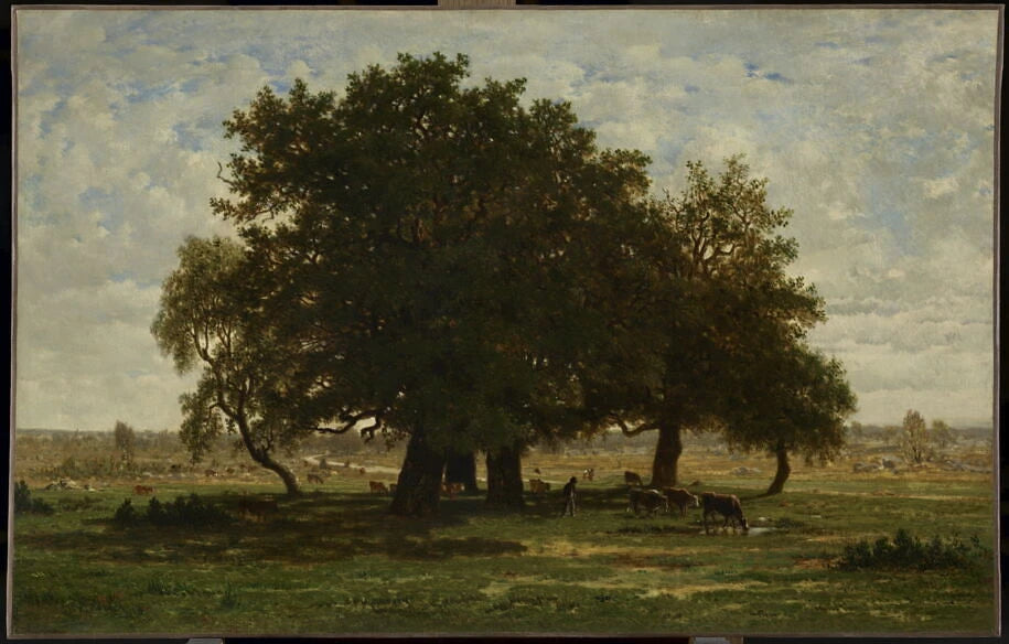 Groupe de chênes, Apremont - Théodore Rousseau