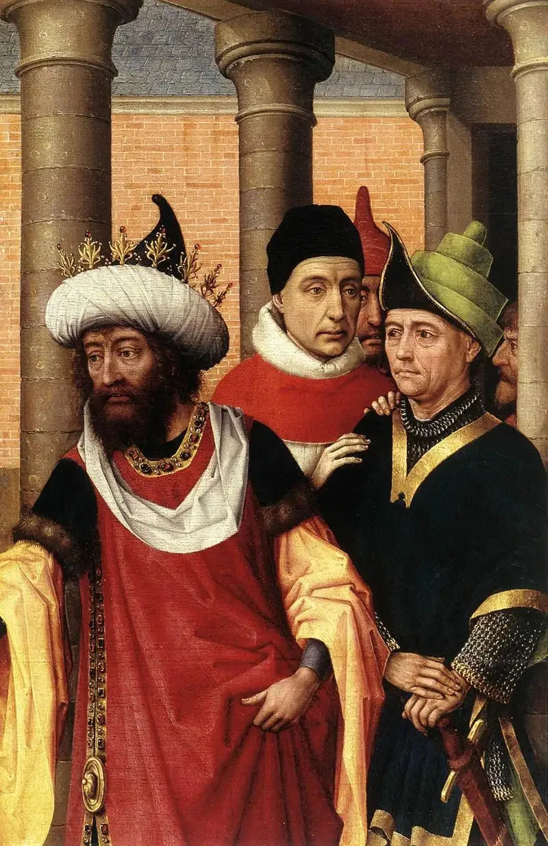 Männergruppe (Fragment) - Rogier van der Weyden