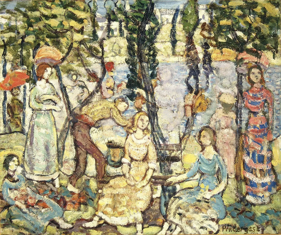 Gruppe von Figuren - Maurice Prendergast