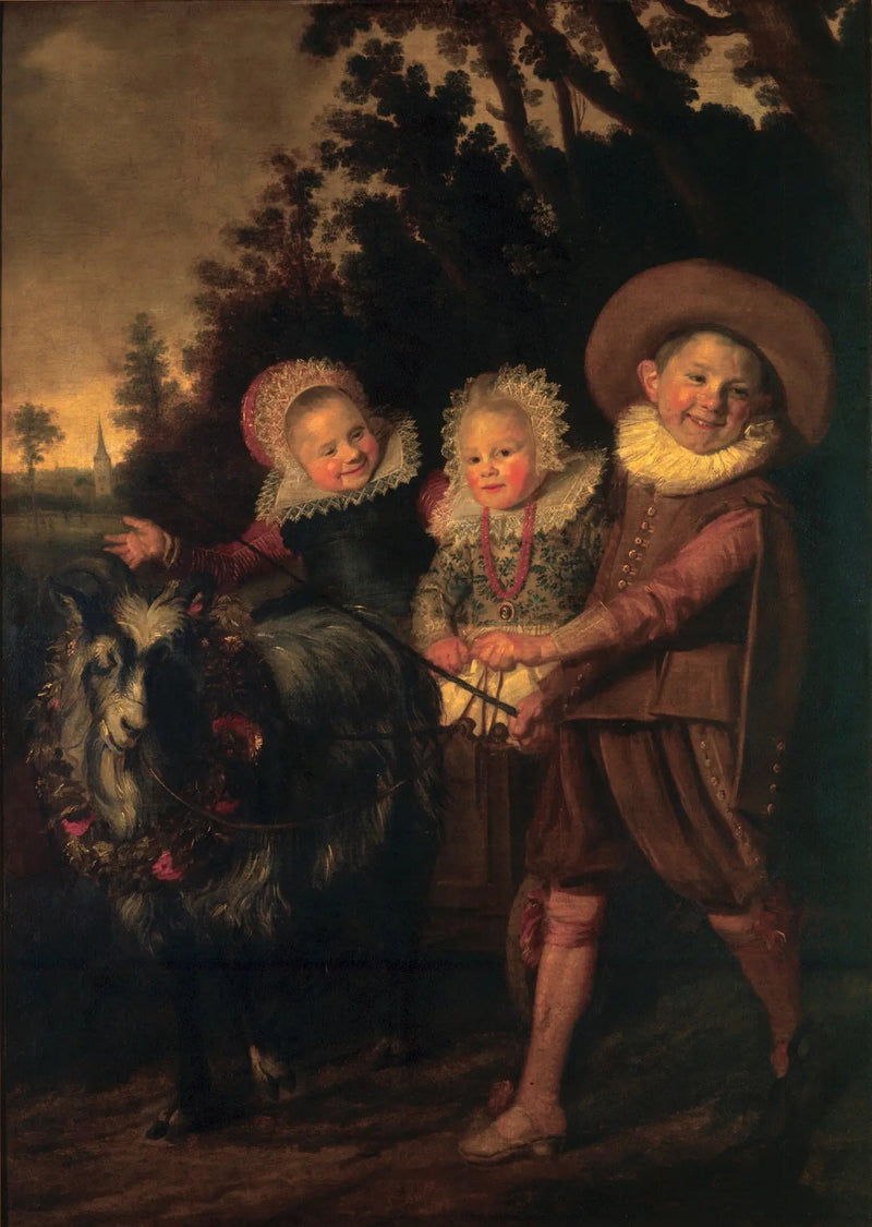 Gruppe von drei Kindern (Fragment) - Frans Hals