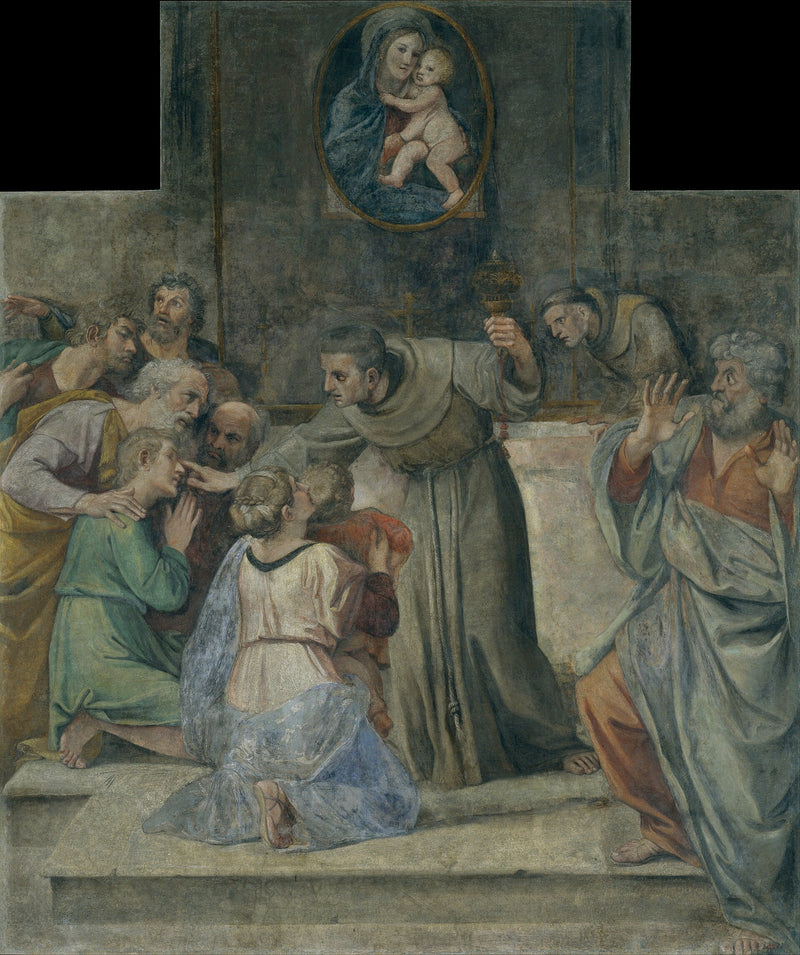 Heilung des blinden Mannes von Geburt - Annibale Carracci
