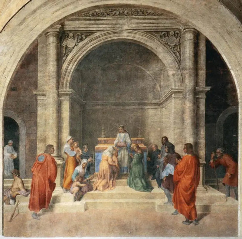 Wundersame Heilung durch die Reliquien von Filippo Benizzi - Andrea del Sarto
