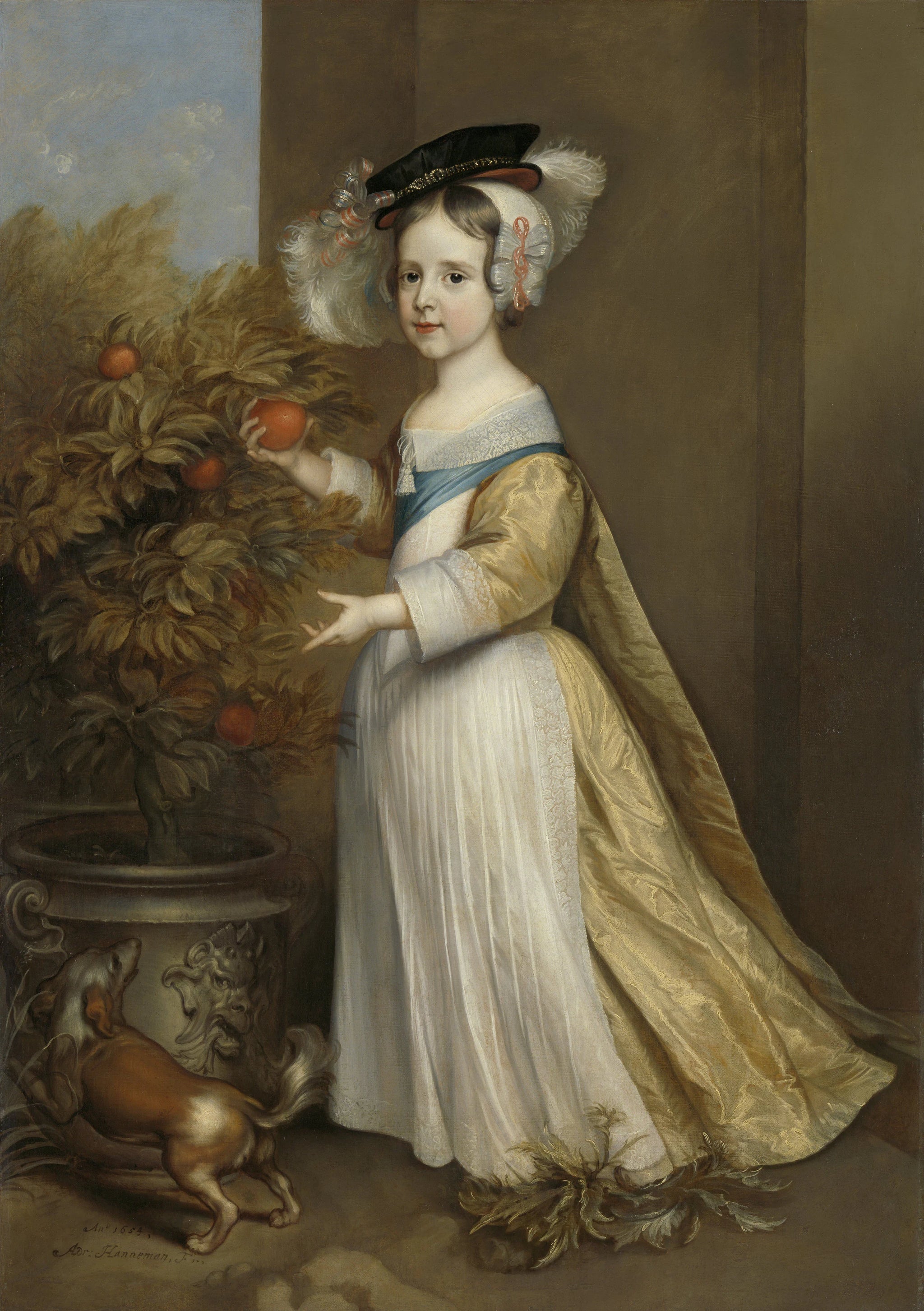 Guillaume III (1650-1702), prince d'Orange, enfant - Adriaen Hanneman