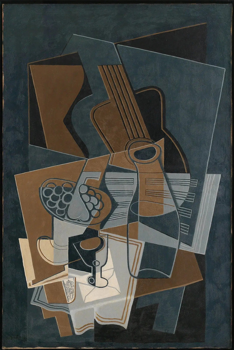 Gitarre und Flakon - Juan Gris