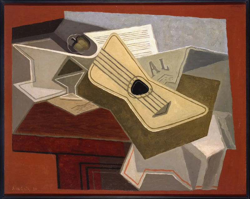 Gitarre und Journal - Juan Gris