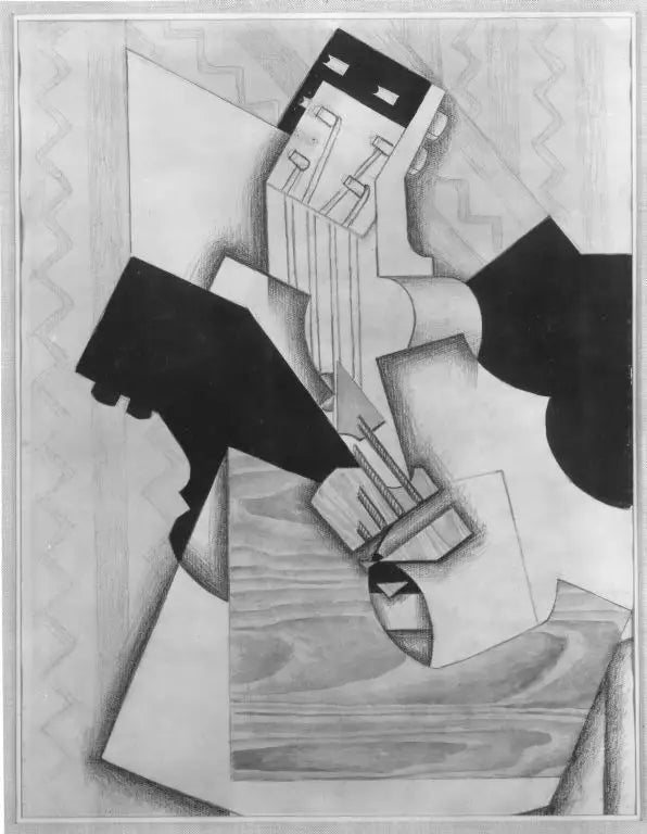 Gitarre auf einem Tisch - Juan Gris