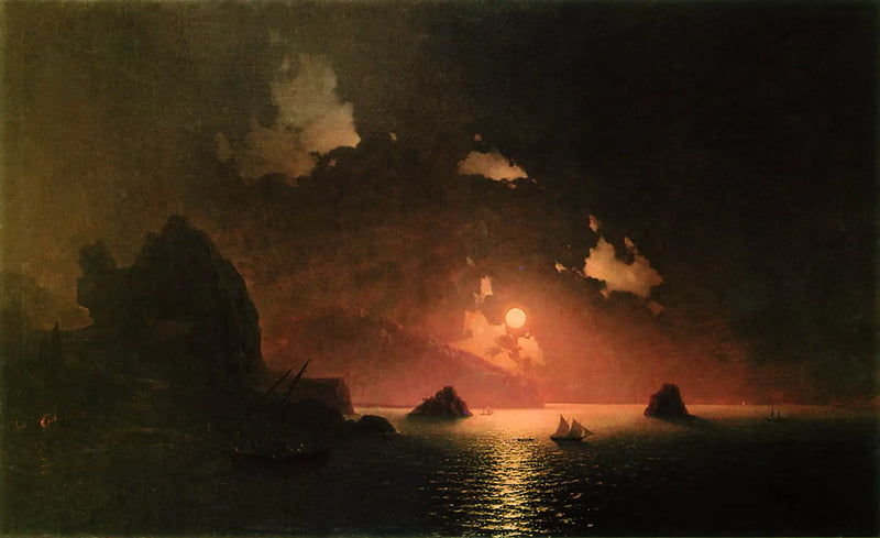 Gurzuf bei Nacht - Ivan Aïvazovski