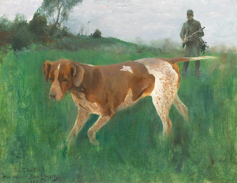 Gustaf Kolthoff auf der Jagd – Bruno Liljefors