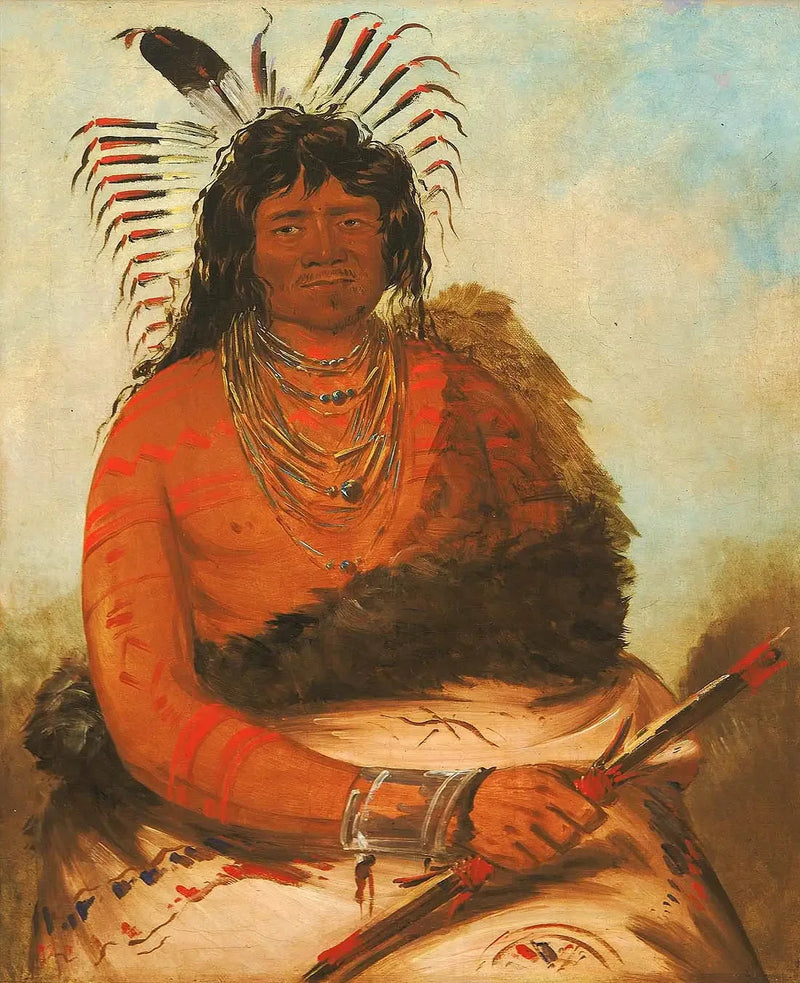 Háh-nee, der Biber, ein Krieger - George Catlin