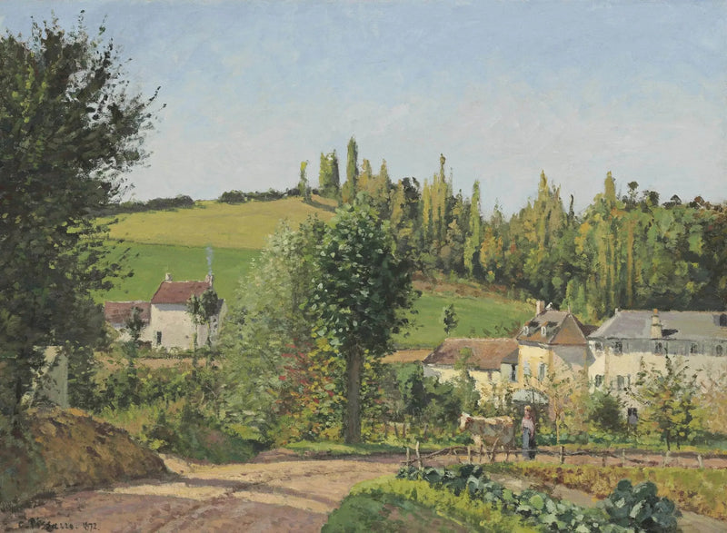 Hameau in der Umgebung von Pontoise - Camille Pissarro
