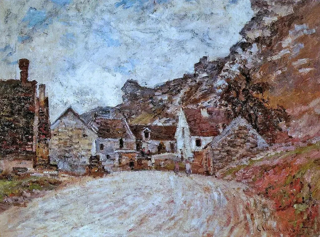 Le Hameau de Chantemesle au pied du rocher W588 par Claude Monet, High Museum of Art